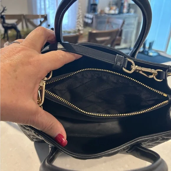 Michael Kors Black Embossed Shoulder Bag Set - Picture 3 of 5